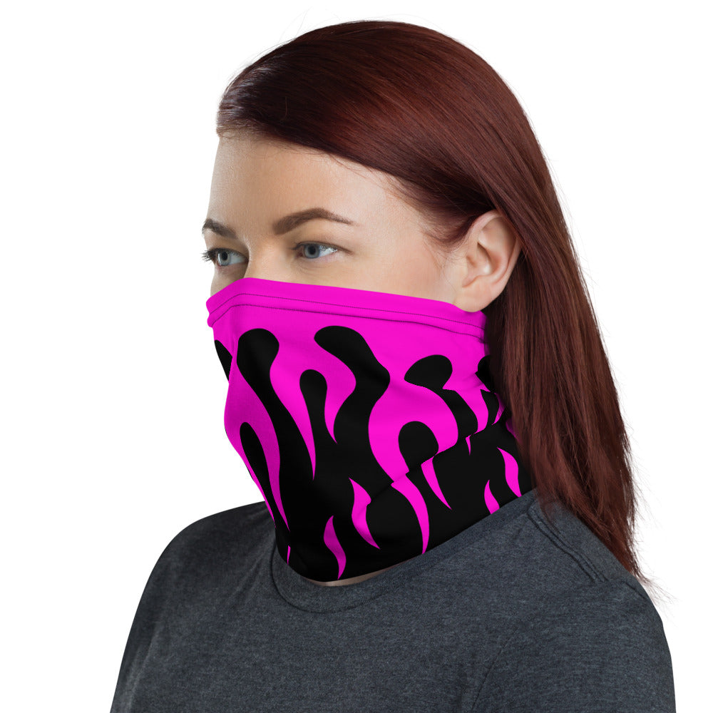 Pink Fire Flames Headband