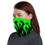 Green Fire Flames Headband