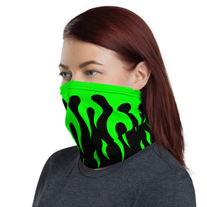 Green Fire Flames Headband
