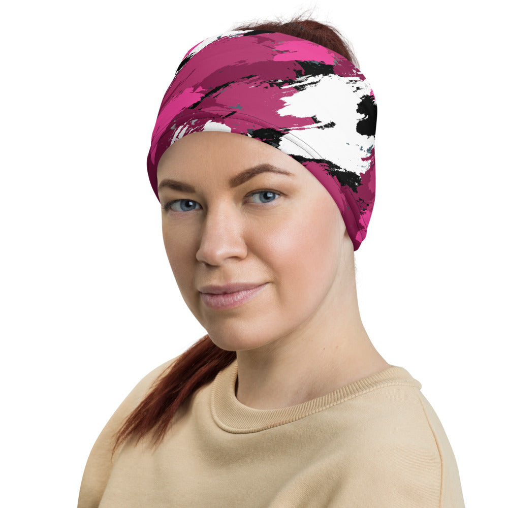 Pink Brush Camouflage Multifunctional Headband Neck Gaiter