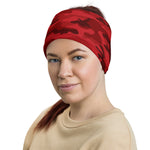 All Red Camouflage Multifunctional Headband Neck Gaiter