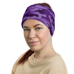  All Purple Camouflage Multifunctional Headband Neck Gaiter