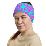 Pink Blue Neon Tiger Stripes EDM Rave Multifunctional Headband