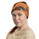 Classic Orange Paisley Patchwork Multifunctional Headband