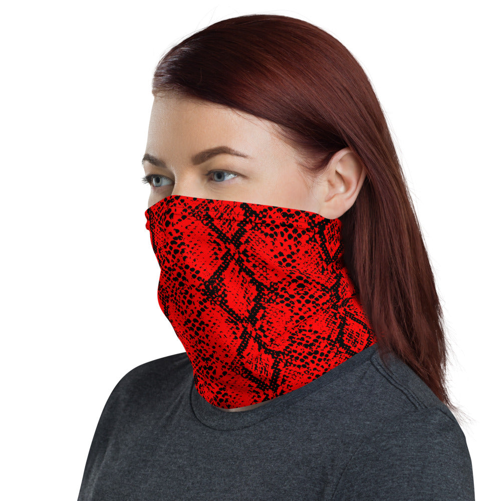 Red Snakeskin Headband