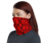 Red Snakeskin Headband