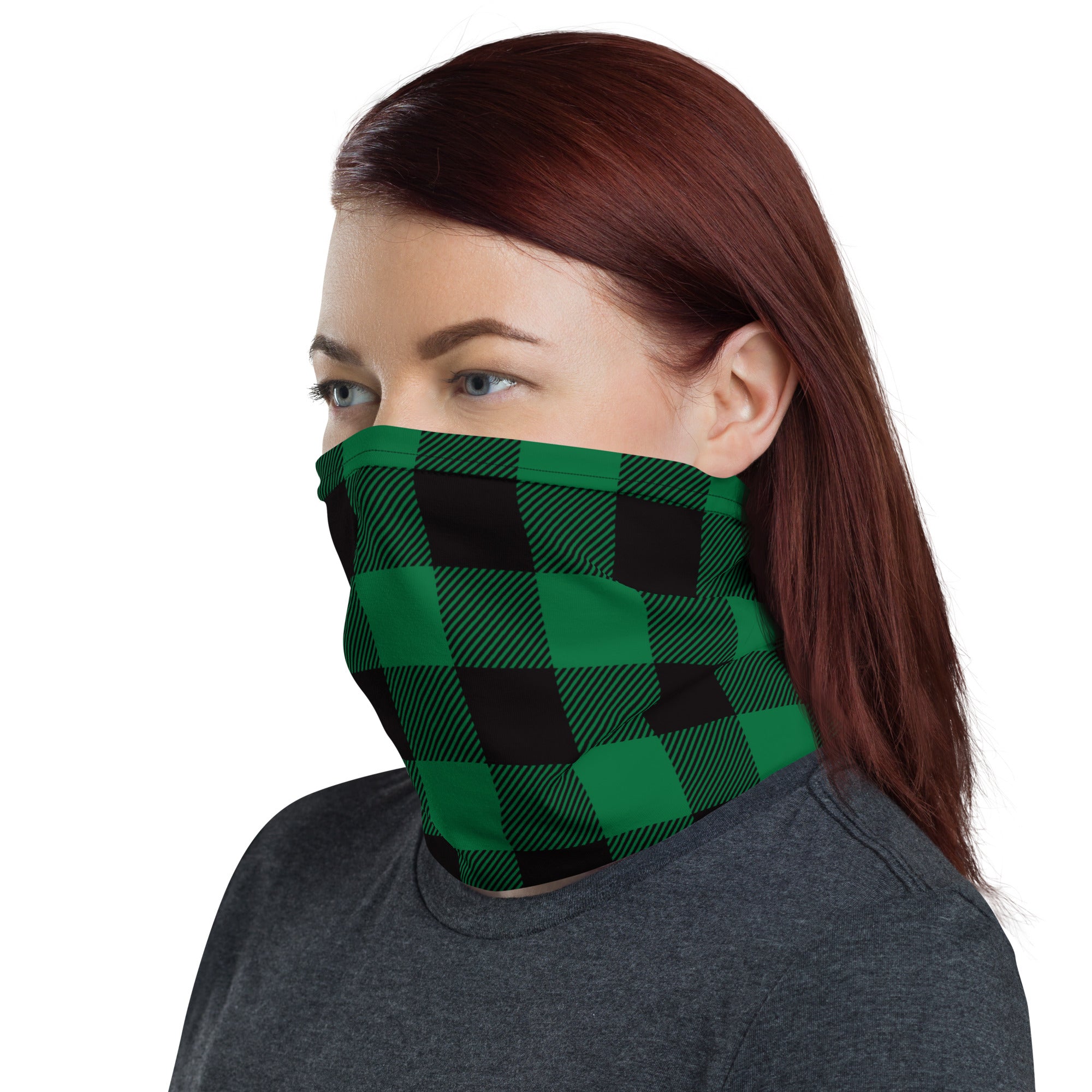Green Lumberjack Plaid Headband