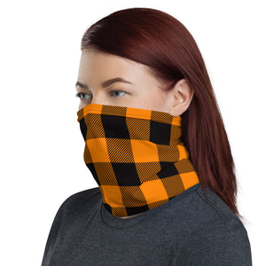 Orange Lumberjack Plaid Headband