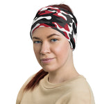 Urban Jungle Red White Black Camouflage Multifunctional Headband