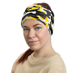Urban Jungle Yellow Black Camouflage Multifunctional Headband