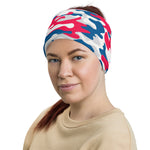 Urban Jungle Red White Blue USA Camouflage Multifunctional Headband Neck Gaiter