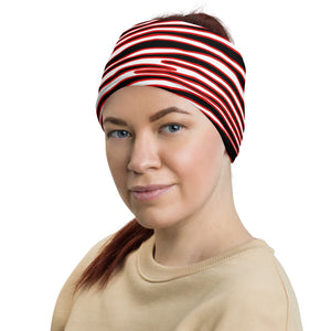 Tampa Bay Black Red Wild Zebra Stripe Pattern Multifunctional Headband