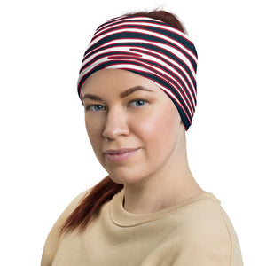 Unisex Houston Football Blue Red Wild Zebra Stripe Animal Pattern Multifunctional Headband Neck Gaiter