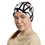 Unisex 80s Eruption Black & White Rock Roll Stripes Headband