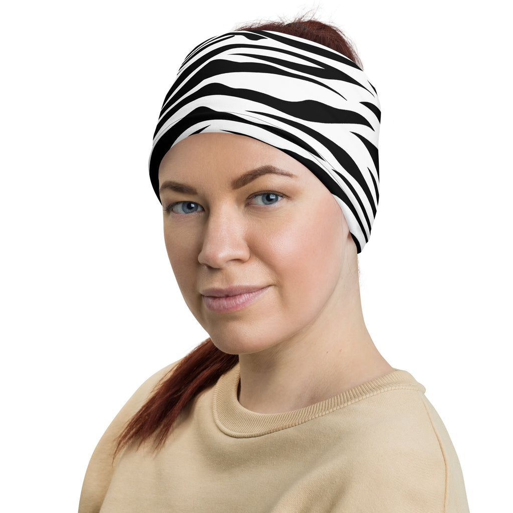 White Bengal Eye Of Tiger Stripes Pattern Multifunctional Headband