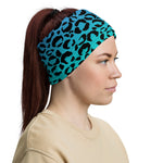 Purple Blue Leopard Headband