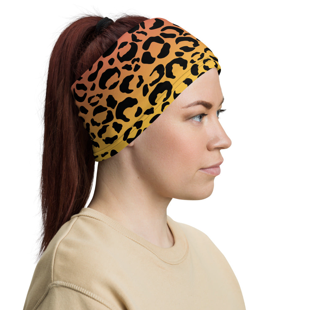 Red Yellow Leopard Headband