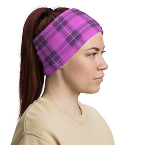 Pink Plaid Headband