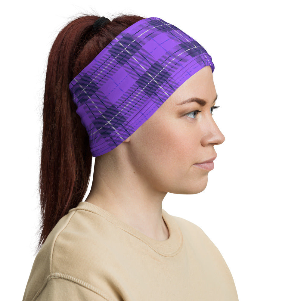 Purple Plaid Headband