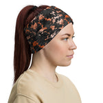 Black Orange Marble Headband