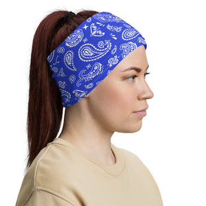 Blue Paisley Headband