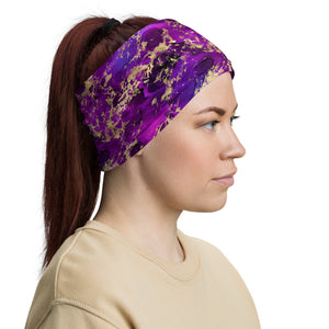 Purple Gold Flake Galaxy Headband