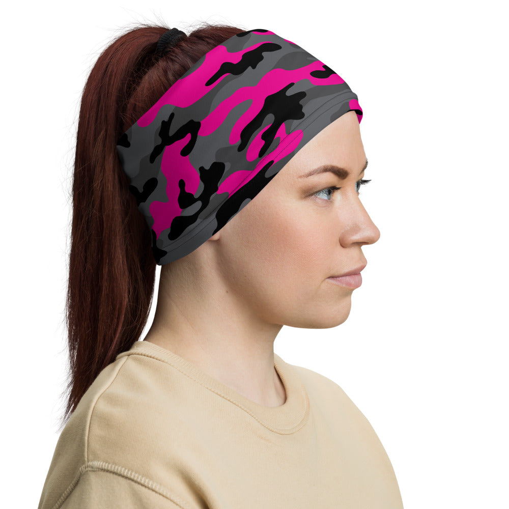 Black Pink Camo Headband