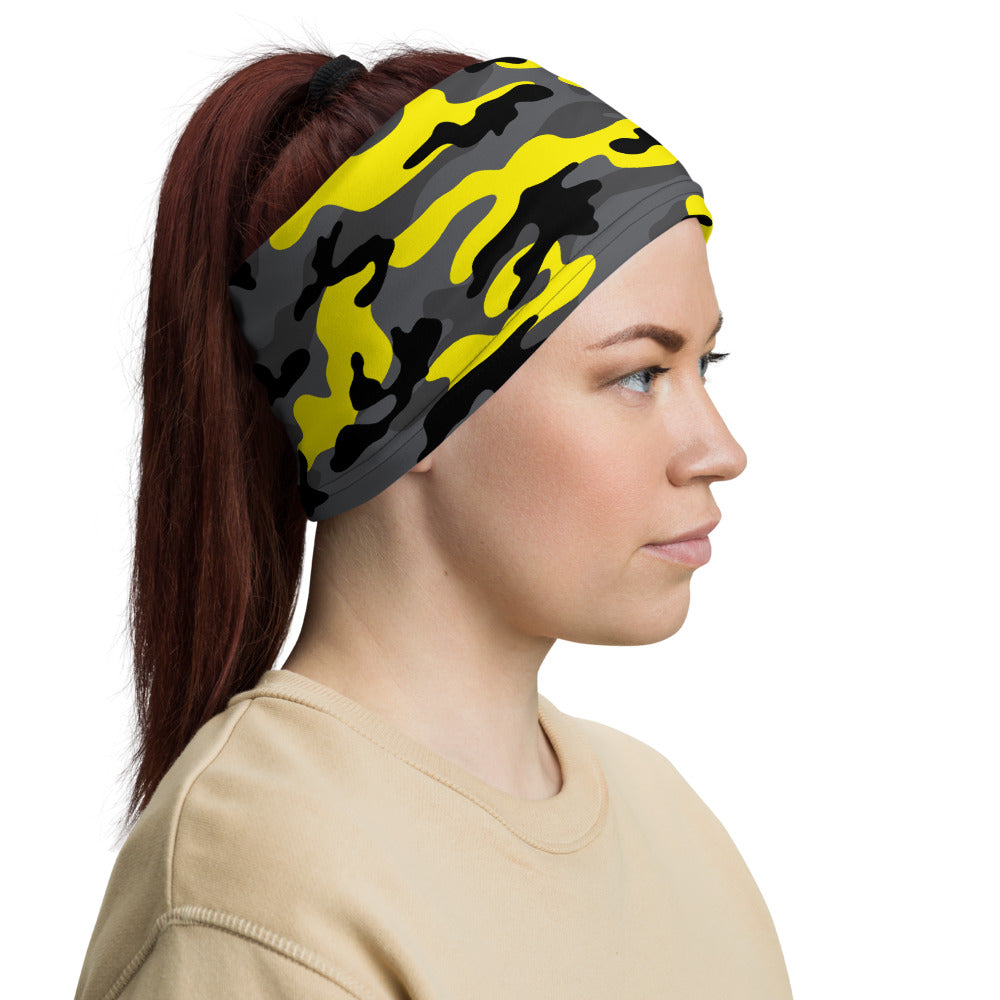 Black Yellow Camo Headband