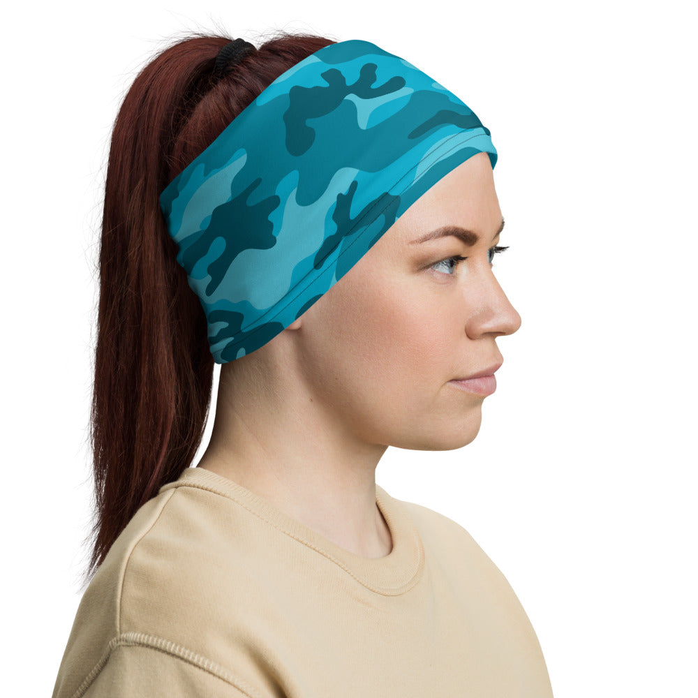 All Cyan Camo Headband