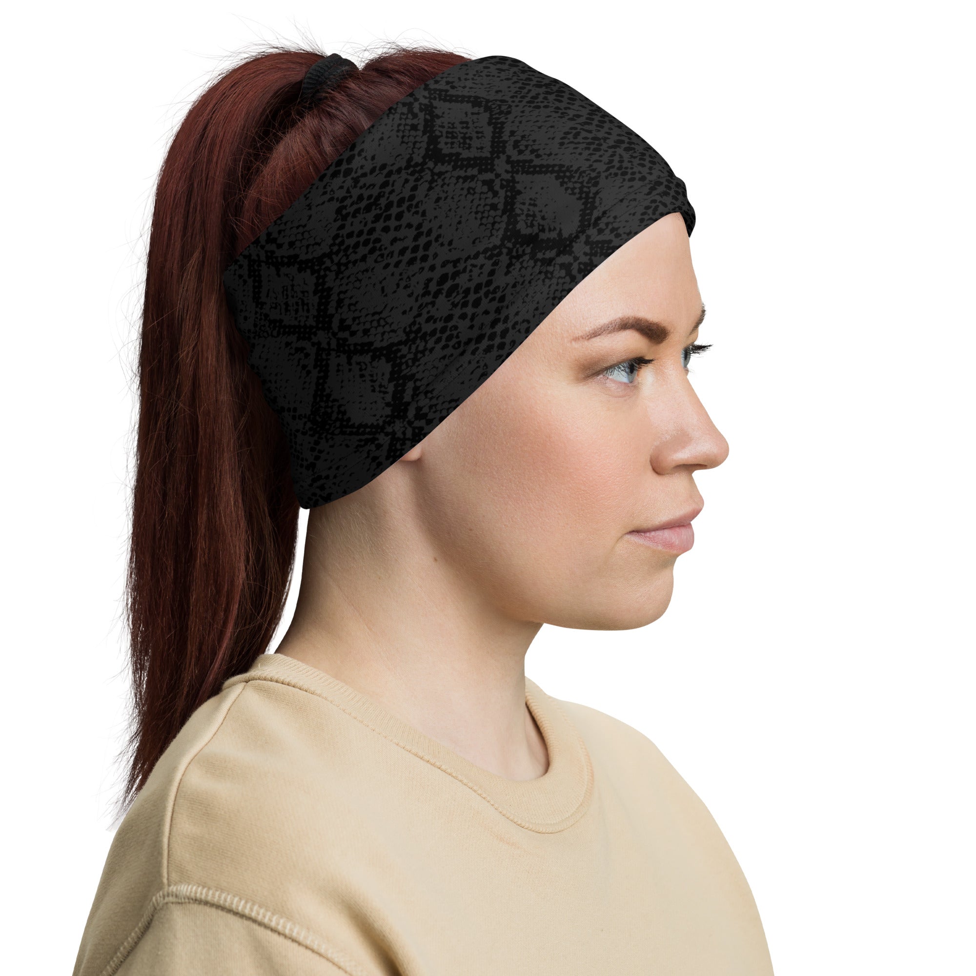 Black Mamba Snakeskin Headband