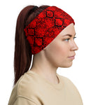 Red Snakeskin Headband