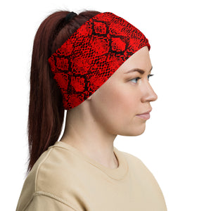 Red Snakeskin Headband