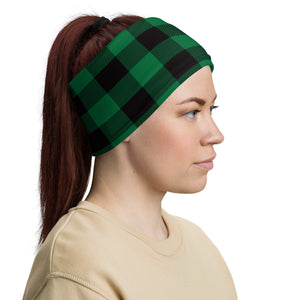 Green Lumberjack Plaid Headband