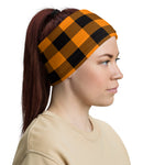 Orange Lumberjack Plaid Headband