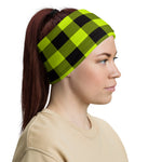 Safety Green Lumberjack Plaid Headband
