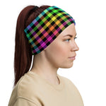 Rainbow Plaid Headband