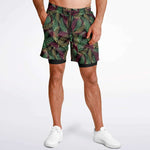Neon Palm Leaves Shorts