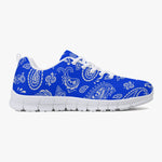 Blue White Paisley Sneakers