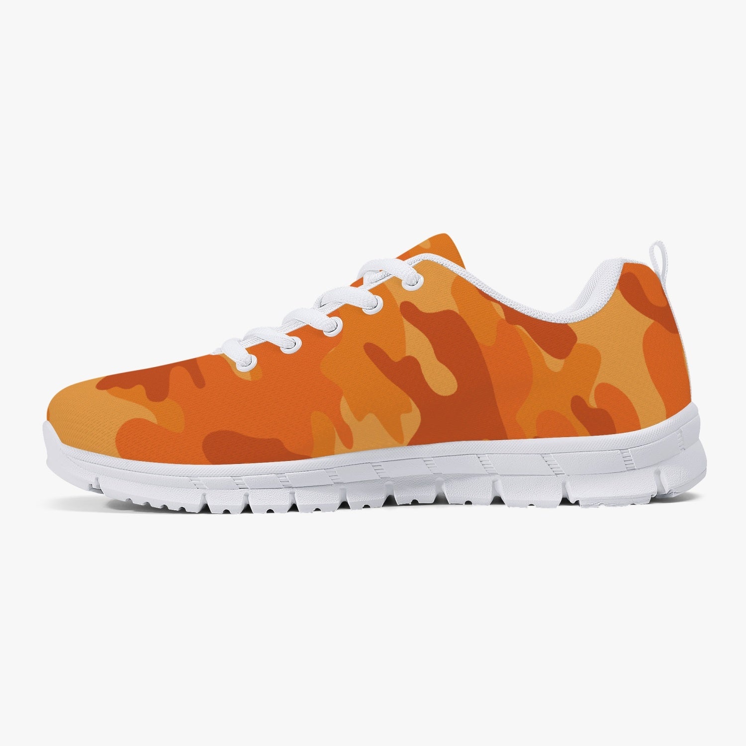 All Orange Camo Sneakers