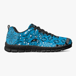 Teal Paisley Patchwork Sneakers