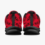 Red Black Paisley Sneakers