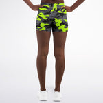 Melon Green Camo Shorts