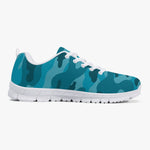 All Cyan Camo Sneakers