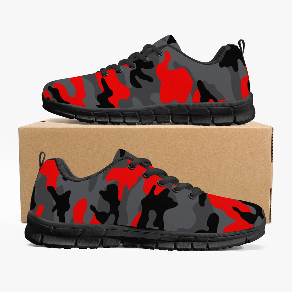 Black Red Camo Sneakers