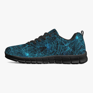 Blue Spider Web Sneakers