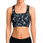 Women's Winter Soldier Camouflage Athletic Sports Bra Model Front