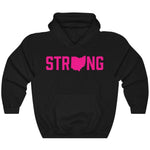 Black Pink Ohio State Strong Gym Fitness Weightlifting Powerlifting CrossFit Muscle Hoodie
