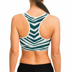 Philadelphia Zebra Stripe Sports Bra