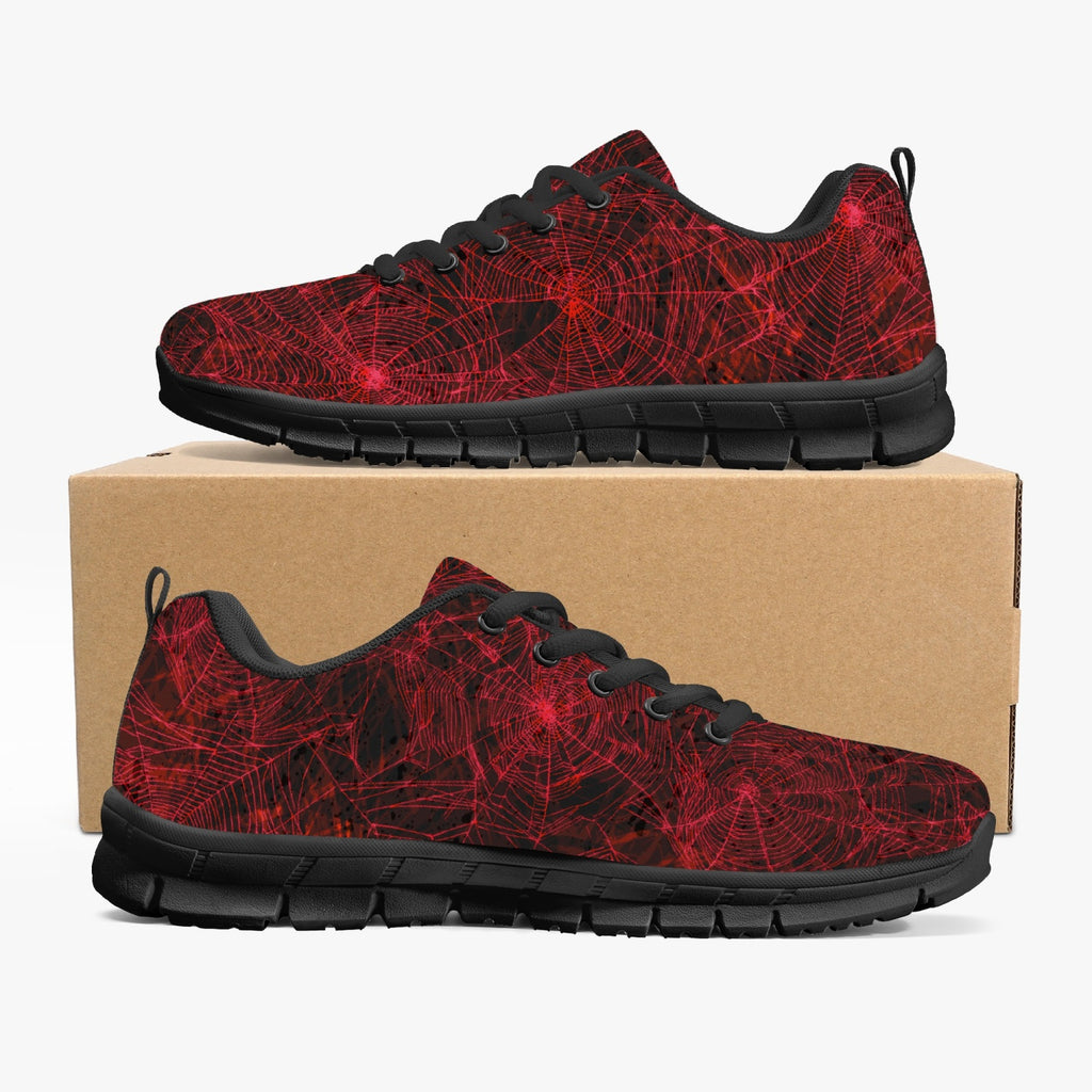 Red Spider Web Sneakers