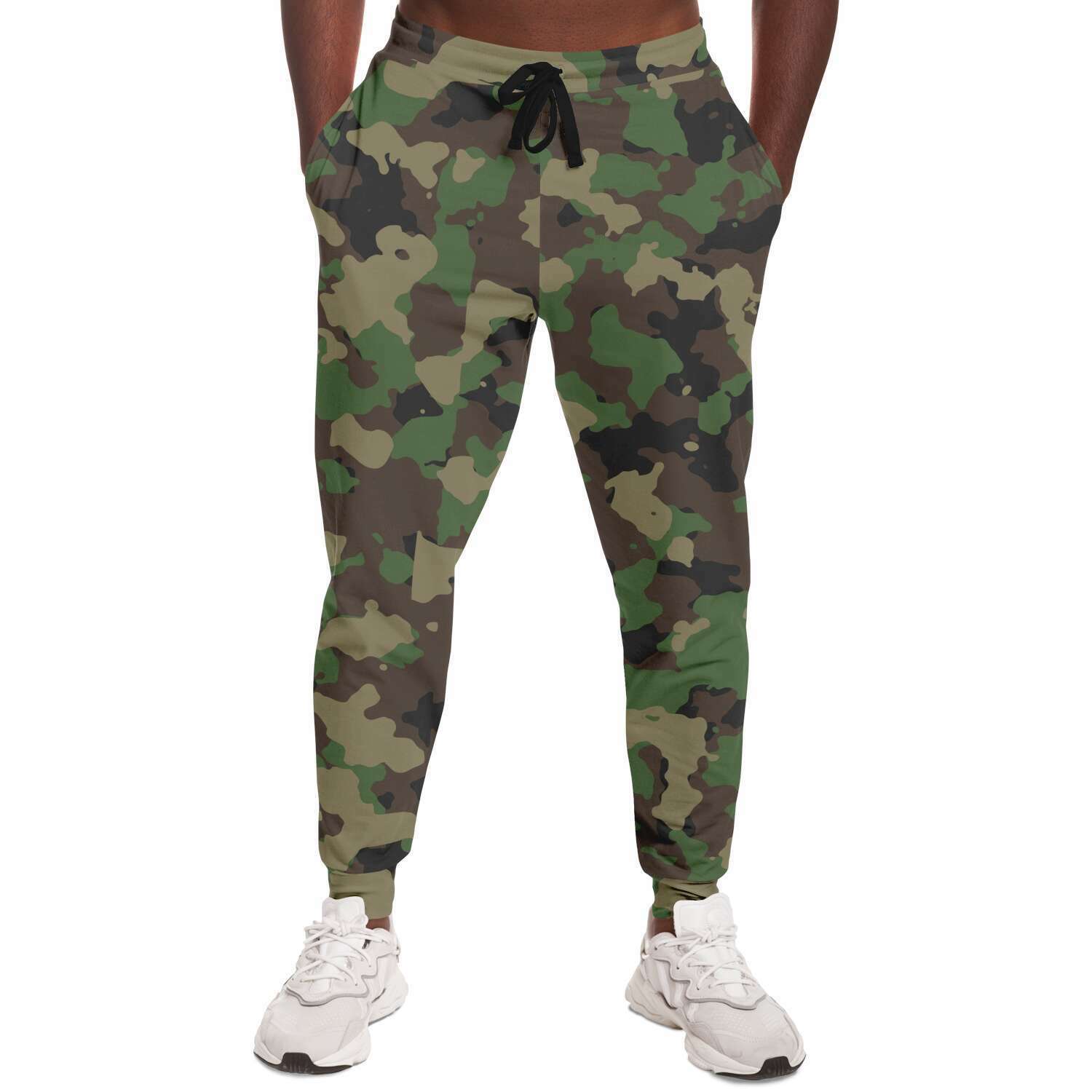 Unisex Classic Army Woodland Forest Camouflage Joggers
